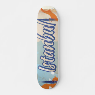 Skate Cartaz de viagem vintage da Mesquita Aya Sophia Is