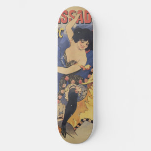 Skate Cartaz Francês Antigo Dançarino Art Nouveau