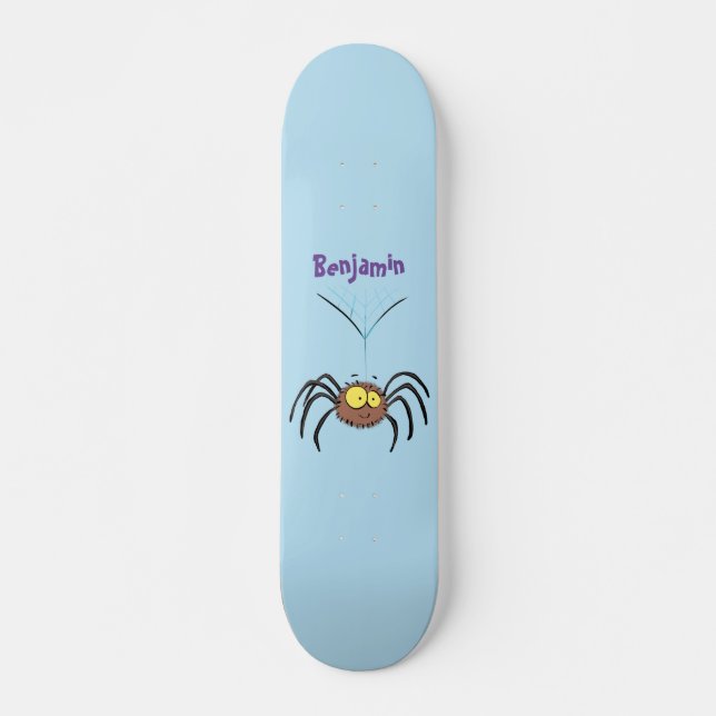Skate Cartografia engraçada e fofa da aranha (Frente)