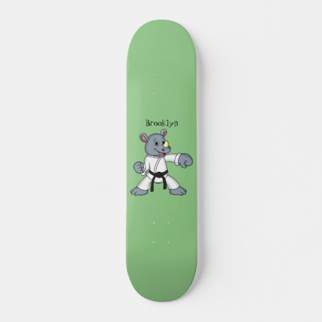 Skate Cartoon bonito rhino kung fu (Frente)