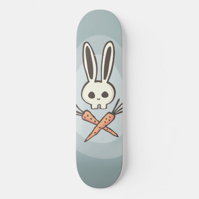 Skate Cartoon Bunny Skull e Crossbones (Frente)