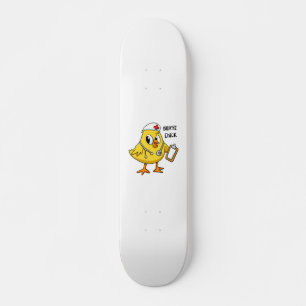Skate Cartoon de pintinho escolher cor de fundo