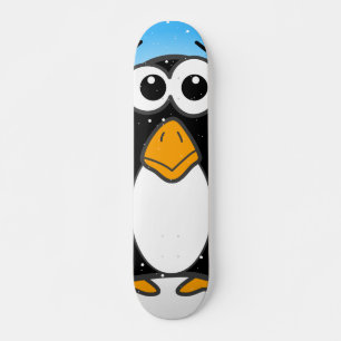 Skate Cartoon Pinguim-Cinto Ilustrado Azul