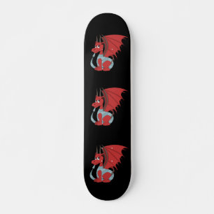 Skate Cartoon Red Dragon