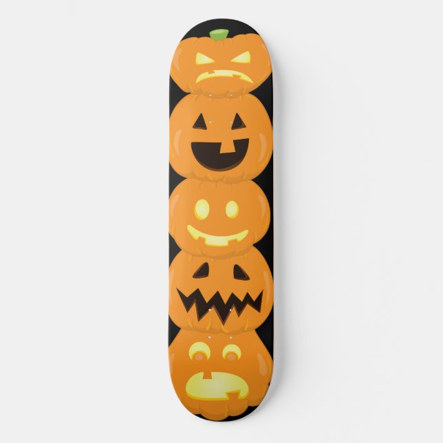 Skate Carved Pumpkin Jack O'Lantern Halloween (Frente)