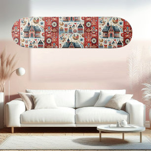 Skate Casa Caprichosa da Aldeia Arte Popular Nórdica Esc