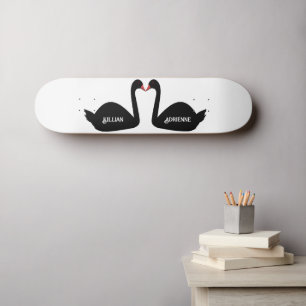 Skate Casamento Gótico Beijando Negros Negros Nomes Pers