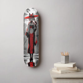 Skate cat girl anime fan art