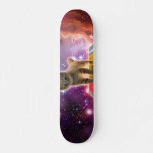 Skate Cat on synthesizers in space