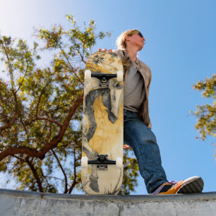 Skate Cavalo Branco Espírito Botânico Vintage Flores Vin