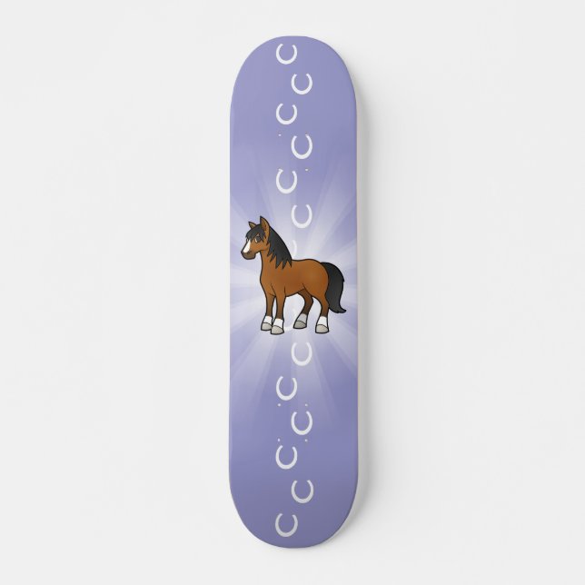 Skate Cavalo de desenho animado (Frente)