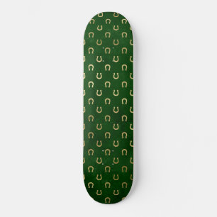 Skate Cavalo Dourado Amuleto da Sorte Dia de São Patríci