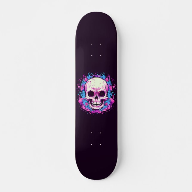 Skate Caveira Branca  (Frente)