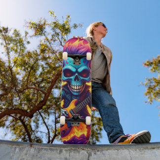 Skate Caveira do Punk Rock