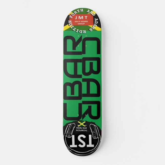 Skate CBAR  FORTH & ADAMS EDIÇÃO 8 1/4" Deck de Skateboa (Frente)