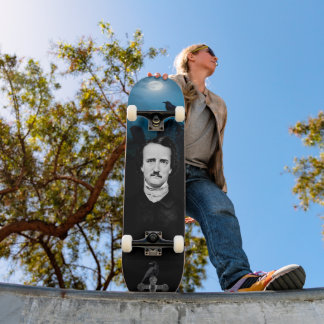 Skate Cemitério de Edgar Allan Poe Corvos Gótico