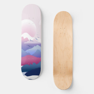Skate Cenário de Templo Pacífico no amanhecer
