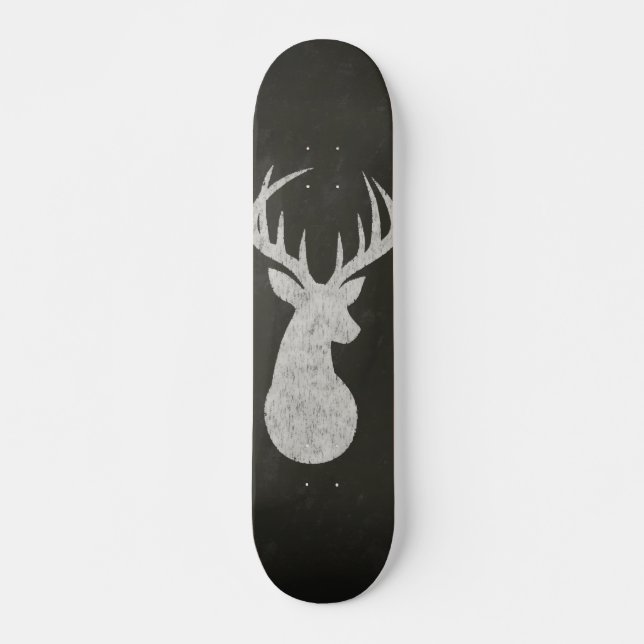 Skate Cervos com o desenho de giz dos Antlers (Frente)
