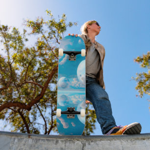 Skate Céu Sonhador Paisagem Surrealista da Natureza