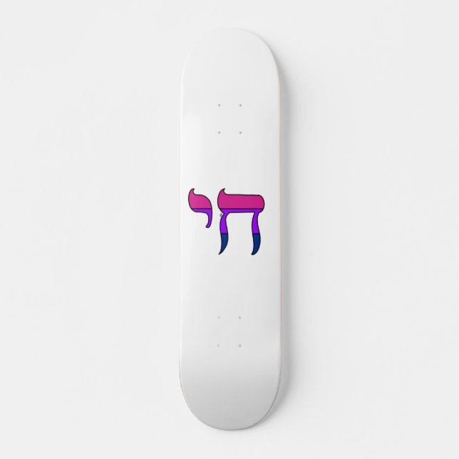 Skate Chá da Bandeira do Orgulho Bi (Frente)