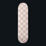Skate Check Pale Beige Checkered Pattern Board<br><div class="desc">Padrão verificado - quadro de verificação branco creme e bege pálido.</div>