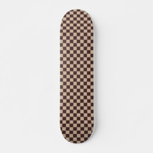 Skate Checkerboard de café castanho