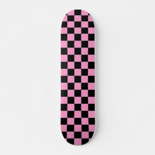 Skate Checkered do preto e do rosa