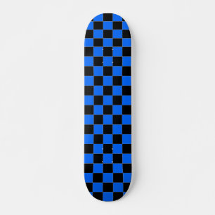 Skate Checkered preto e azul