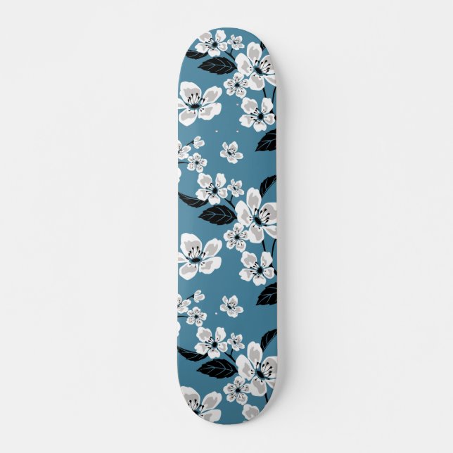 SKATE CHERRY BLOSSOM - SAKURA (ENFUMAÇADO AZUL) (Frente)