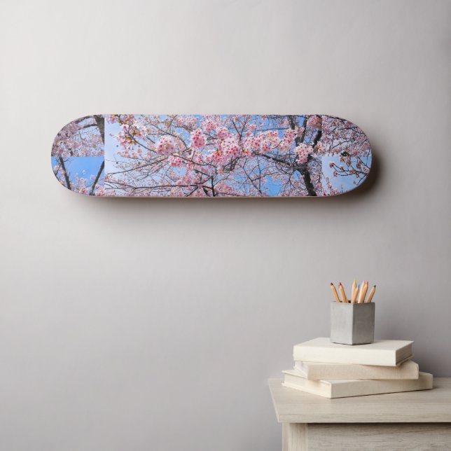 Skate Cherry Blossom Sakuras Oriental Floral Natural (Arte de parede (Horz))