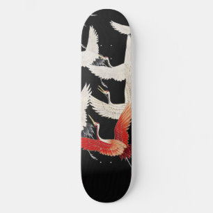 Skate Chinoiserie Grou Voador Zen Minimalista Arte Kimon