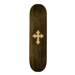 Skate Christian Cross Fleury Maple em Rosewood