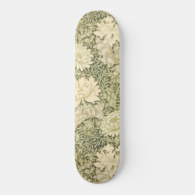 Skate Chrysanthemum Flower Pattern (por William Morris) (Frente)