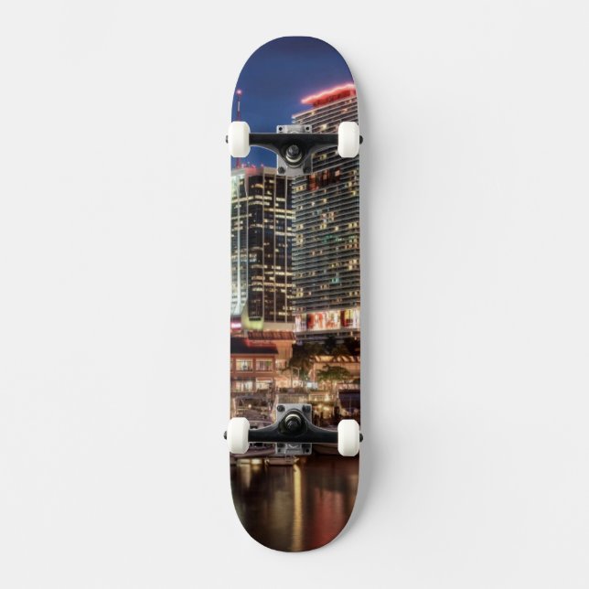 Skate Cidade da skyline de Miami em Florida (Frente)