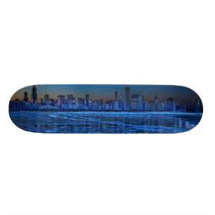 Skate Cidade de ombros largos e de Lago Michigan