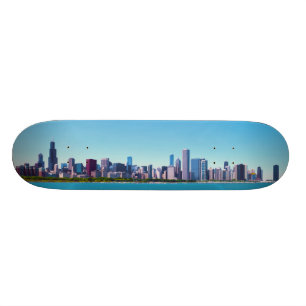 Skate Cidade panorama da skyline de Chicago, Illinois