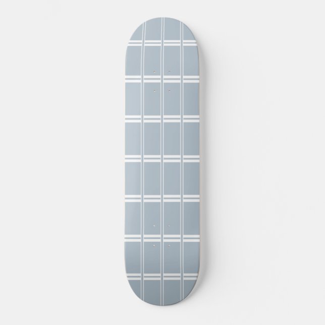 Skate Cinza e padrão branco (Frente)
