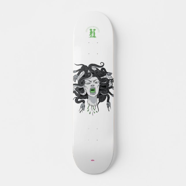 Skate cinza "Medusa" (Frente)