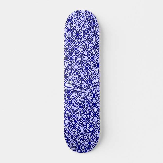 Skate Circuito de Alienígena Exterminado - Branco sobre  (Frente)