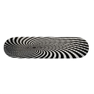 Skate círculo preto e branco
