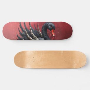 Skate Cisne Negro de Ossos – Elegância Gótica