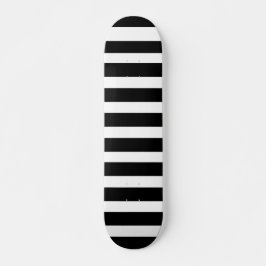 Skate Classic Bright White and Black Striped