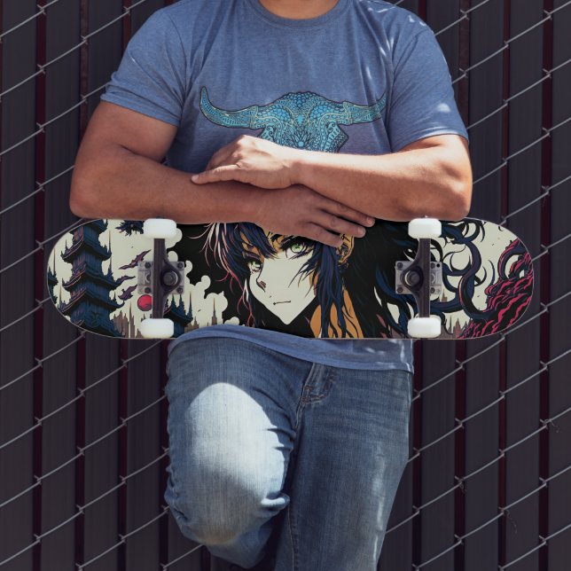 Skate Classic Vintage Anime Girl - 90's Manga (Ao ar livre 3)