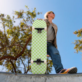 Skate Classic visual lime checkerboard 