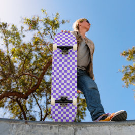Skate Classic visual purple checkerboard 