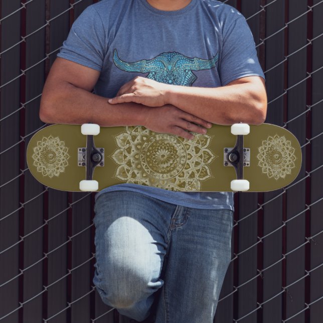Skate Clássico Colorosamente Mandala Índia Estilo 4 (Ao ar livre 3)