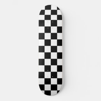 Skate Clássico preto e branco com verificação mínima