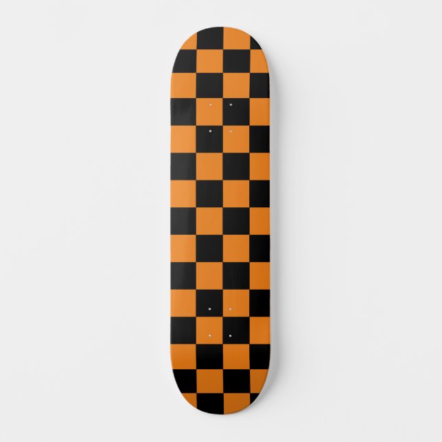 Skate Clássico Verificado (verificado) Laranja e Preto (Frente)