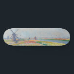Skate Claude Monet - Campos Tulip perto de Haia<br><div class="desc">Campos de Tulip perto de Haia (Champs de tulipes pres de La Hague) - Claude Monet,  Oil on Canvas,  1886</div>