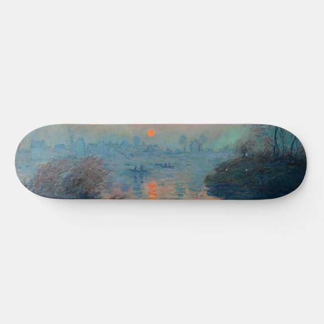 Skate Claude Monet - Sunset sobre o Sena em Lavacourt (Horz)